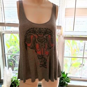 Grey Elephant Tank Top